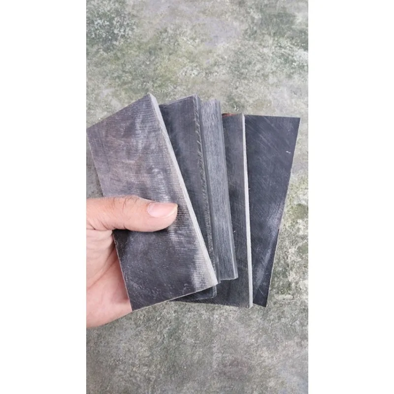 2Pcs Natural Black Buffalo Horn Sheet Knife Blanks Plate Scales Handle Material