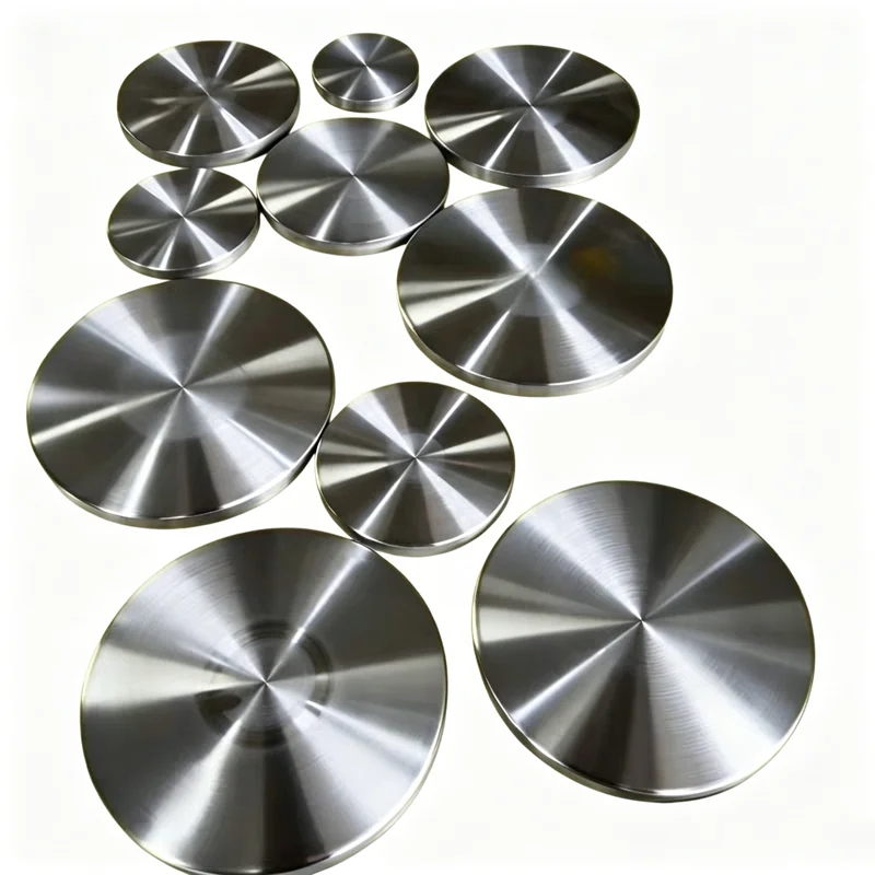 304 Stainless Steel Round Block Solid Polished Round Cake Handmade DIY Knock Pad Block Industrial Tool Parts