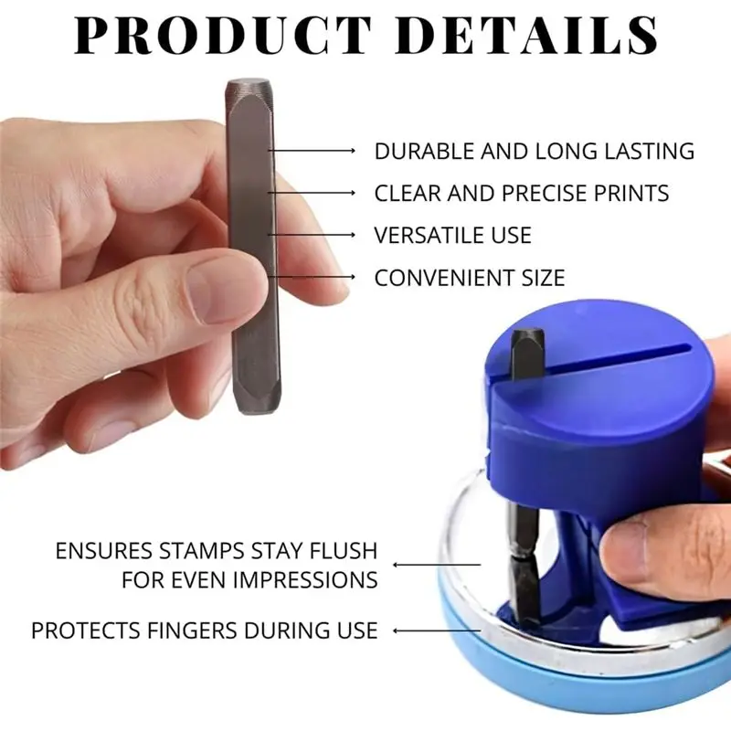 A25F-64PCS Metal Stamping Kit - Metal Stamps For Jewelry Making Letter Punch Set Leather Steel Number And Letter Stamping Kit