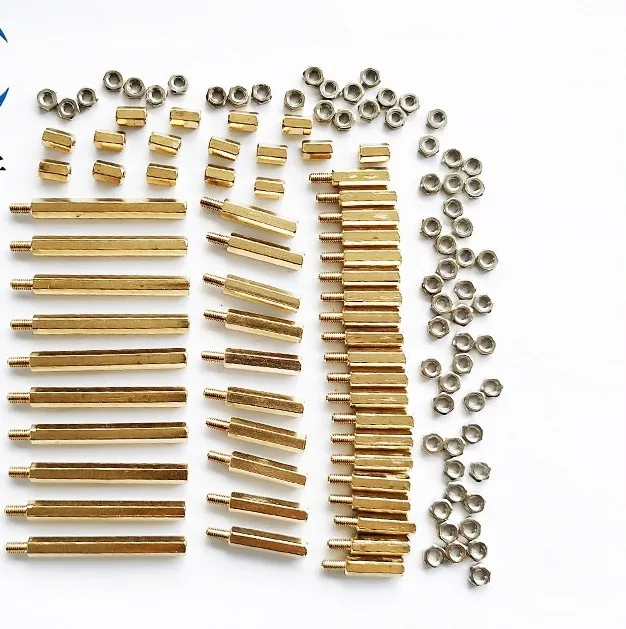 

Набор медных стойок и гаек M3 для умных автомобилей, 116 шт.: 16 шт. M3x8, 20 шт. M3*15+6, 10 шт. M3*20+6, 10 шт. M3*40+6, 60 шт. гаек M3