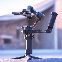 Gimbal Adjustable Sling Handle Grip for DJI Ronin RS2/3/4 Pro Mni Stabilizer with Cold Shoe Mount 1/4'' Mount Holes for Monitor