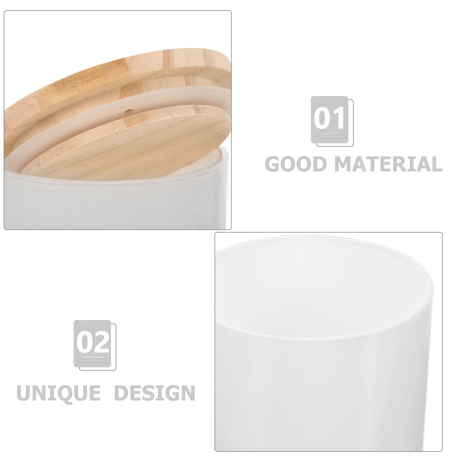 

4Pcs Glass Cups Bulk DIY Containers Excellent for Crafting Decorating and Special Events Empty Jars