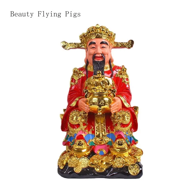 

Resin Statue of Wealth God Home Decoration Shop Company Opening Gift Crafts living room decoration figurines