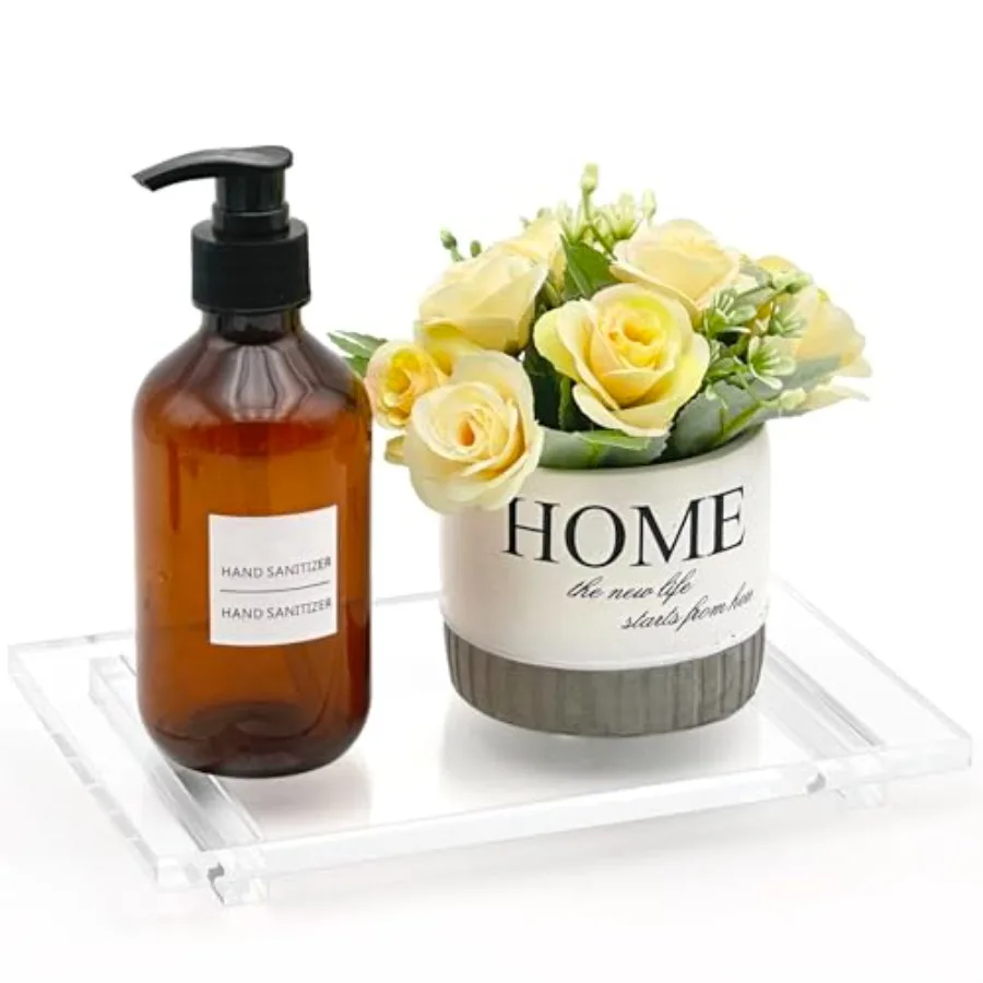 

Acrylic Soap Tray, Soap Pedestal Stand Sink Tray, Soap Bottle Riser Stand for Kitchen Bathroom