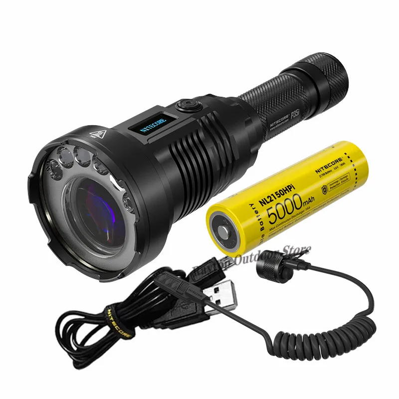 

NITECORE P35i 1650M Ultra Long Distance Dual Beam LEP Flashlight 3000 Lumens OLED Display torch lanten include RSW2i NL2150HPi