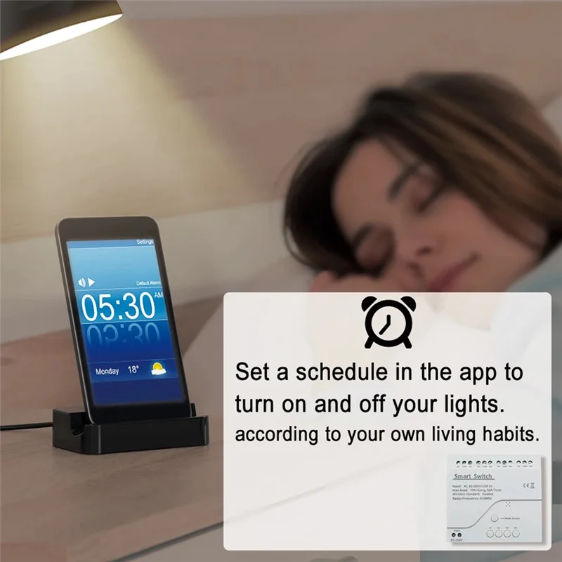 JABS-Smart Switch Smart Remote Control Switch Inching Self-Locking RF433 4 Way Relay 4CH EWELINK WIFI Smart Switch Relay Module