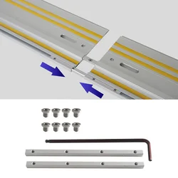 Track Saw Guide Rail Connector Set Replacement Wooden Board Cutting Guide Rail Connector Compatible for Makita/Festool Track Saw