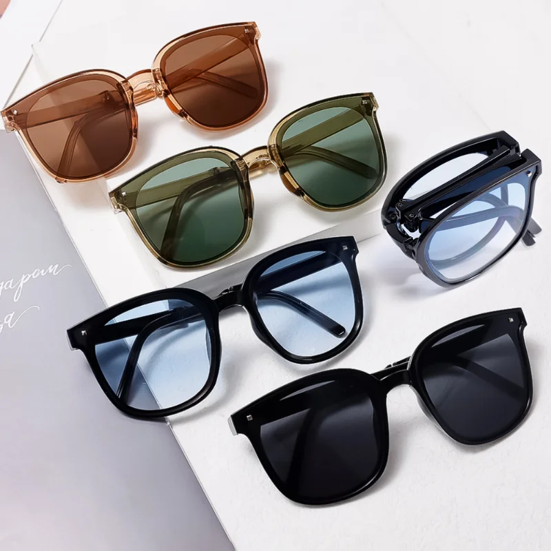 Women Fashion Portable Fold UV400 Sunglasses Adult Men Outdoor Sun Protection Sunvisor Sunglasses Female Eye Protection Glasses