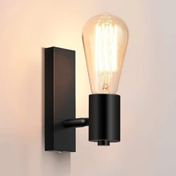 Nordic Wall Lamp Sconce E27 Retro Bedside Vintage Indoor Lighting Bedroom Living Room For Home Decor LED Wall Light Fixture