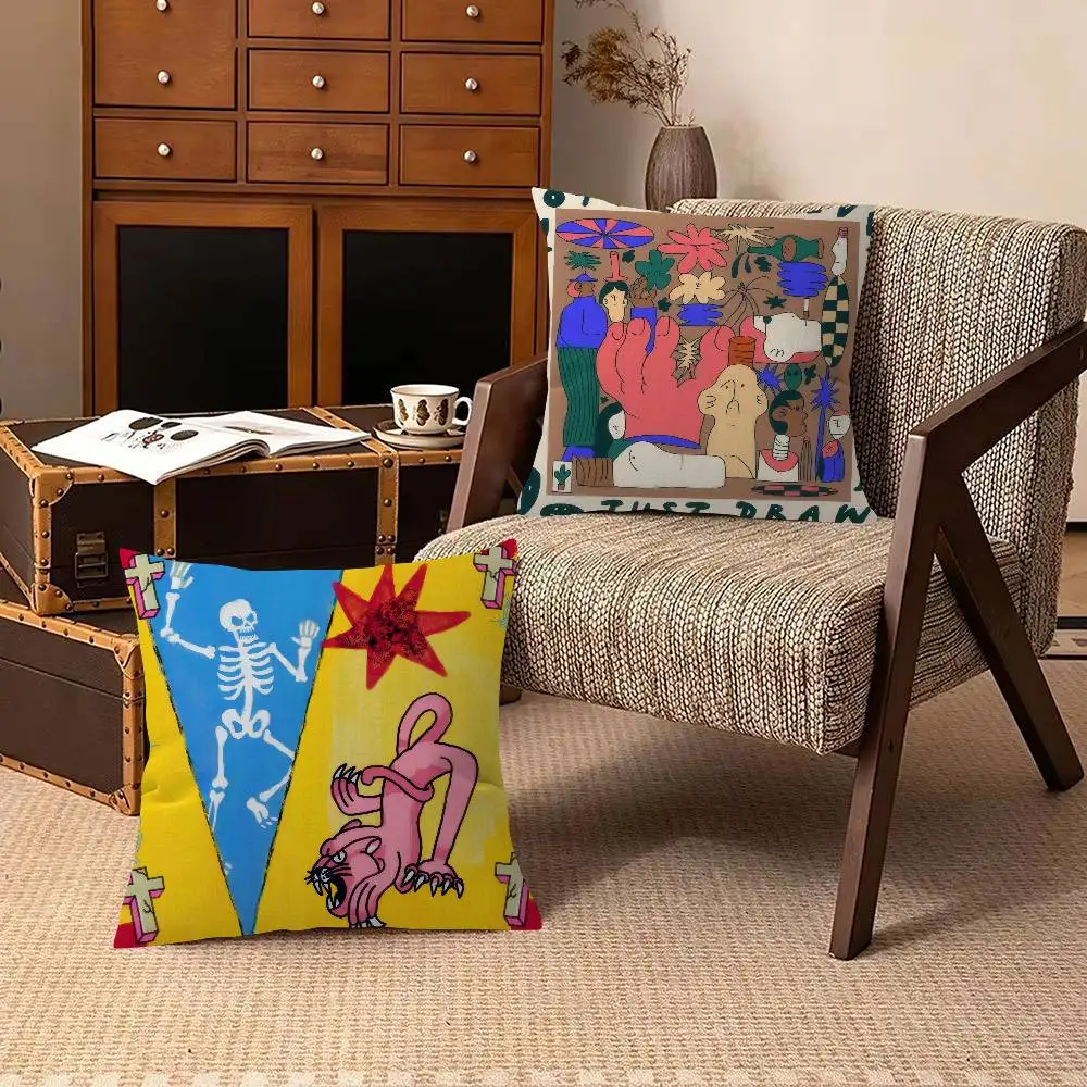 model D-Darren S-Shaddick  Cushion Cover Pillowcase Upholstery Sofa Throw Pillow Home Decor Pillowcas