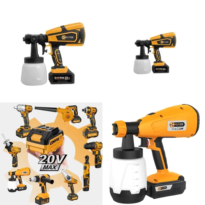 【CHIMU HOME】 High Pressure Electric Spray for DIY Painting Projects with Adjustable Nozzle and 1200ml Tank