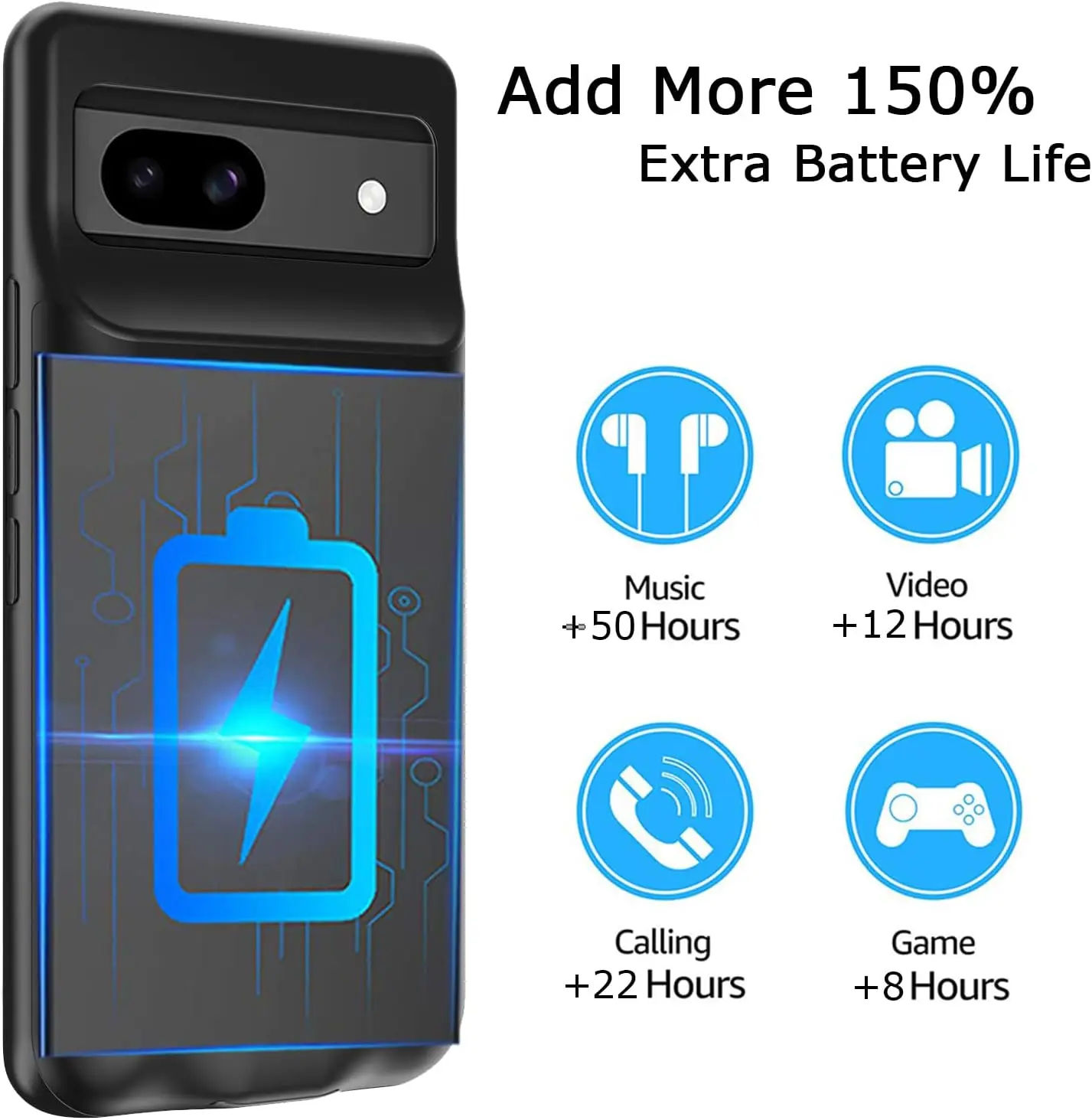 for Google Magnetic Wireless Battery Charger Case for Google Pixel 6A 7A 8A 9 10 Pro XL 9A Power Bank External Charging Cover