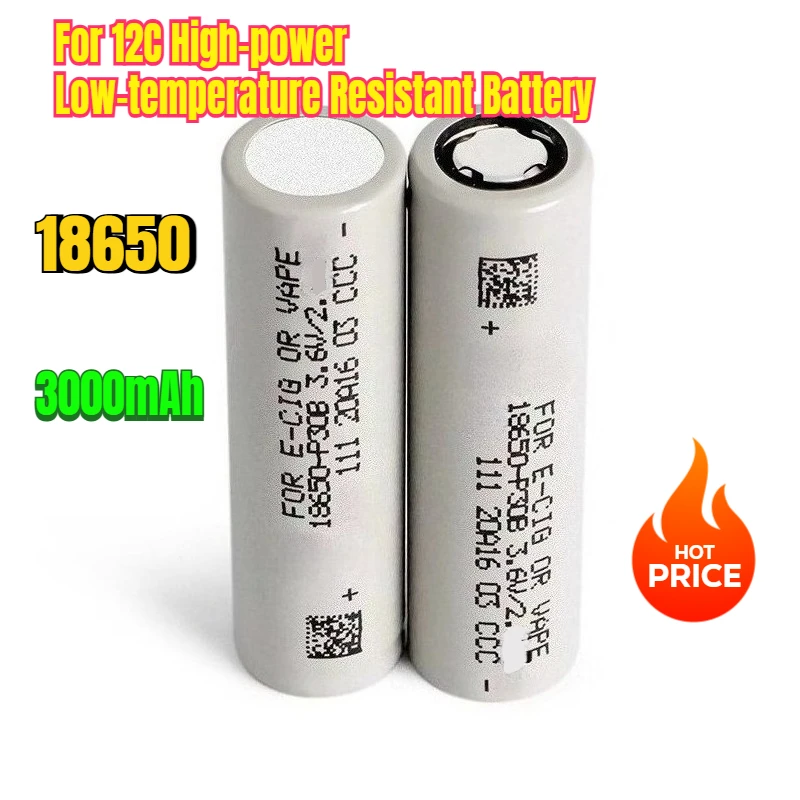 

3000mAh 18650 Lithium Battery for 12C High-power Low-temperature Resistant Battery