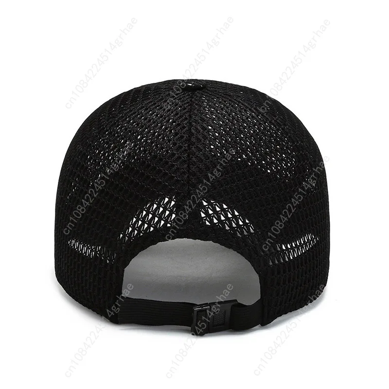 Men's Mesh Baseball Cap Breathable Summer Caps Dad Hat Outdoor Fishing Hats Bone Gorras Snapback Trucker Cap