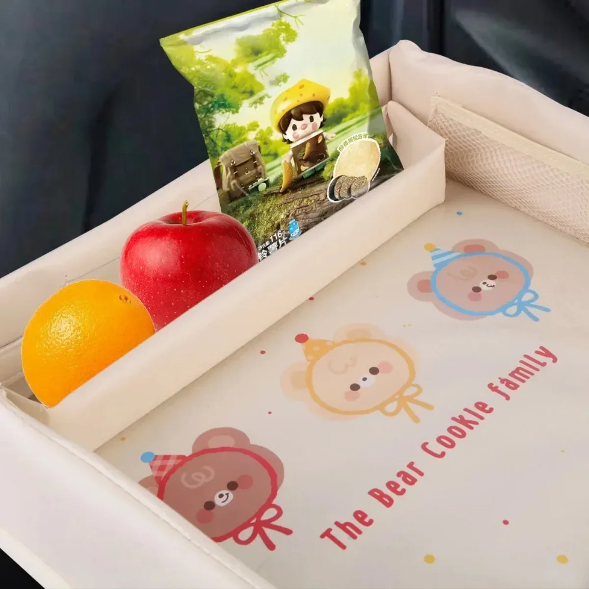 Car Dining Drawing Table Foldable Waterproof Child Safety Seat Tray Cartoon Small Table Storage Tool Uses For Car Seat