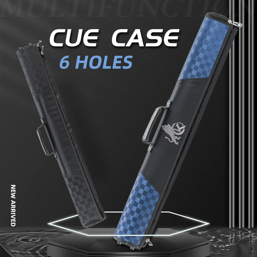 

KONLLEN Billiard Cue Case with 6 Holes Hard Cue Case Bag 2x4 Pool Case and Oxford Cloth Pool Cue case for Billiard Accessories