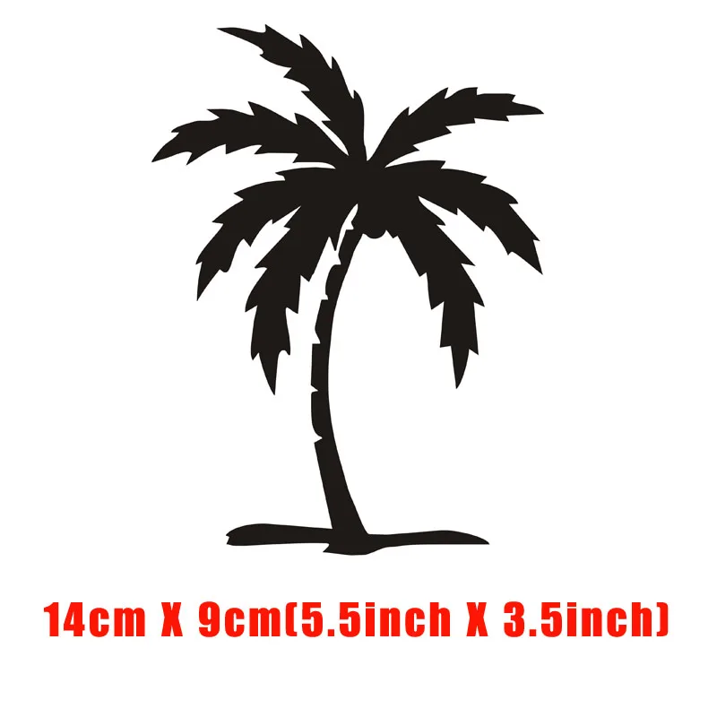 Ocean Beach Palm Tree Stickers Vinyl Adhesive Window Home Decor Decals for Laptop Wall Decoration