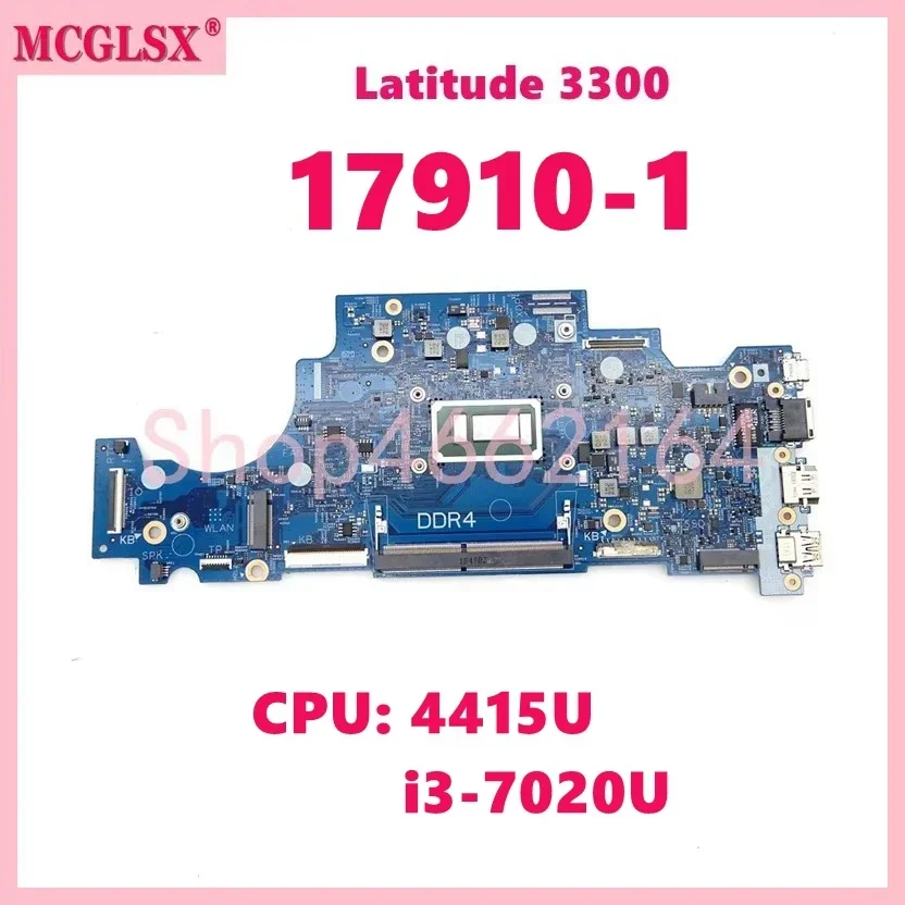 17910-1 With 4415U / i3-7020U CPU Mainboard For DEL Latitude 13 3300 Laptop Motherboard CN-099FY7 0RV5W4 100% Tested OK