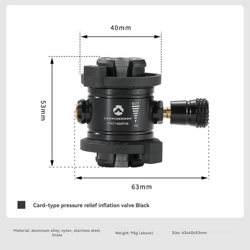 BKZ15-CB خرطوشة علبة الغاز صمام التضخم عبر الحدود توريد أداة التخييم في الهواء الطلق الملحقات التضخم تخفيف الضغط v #5