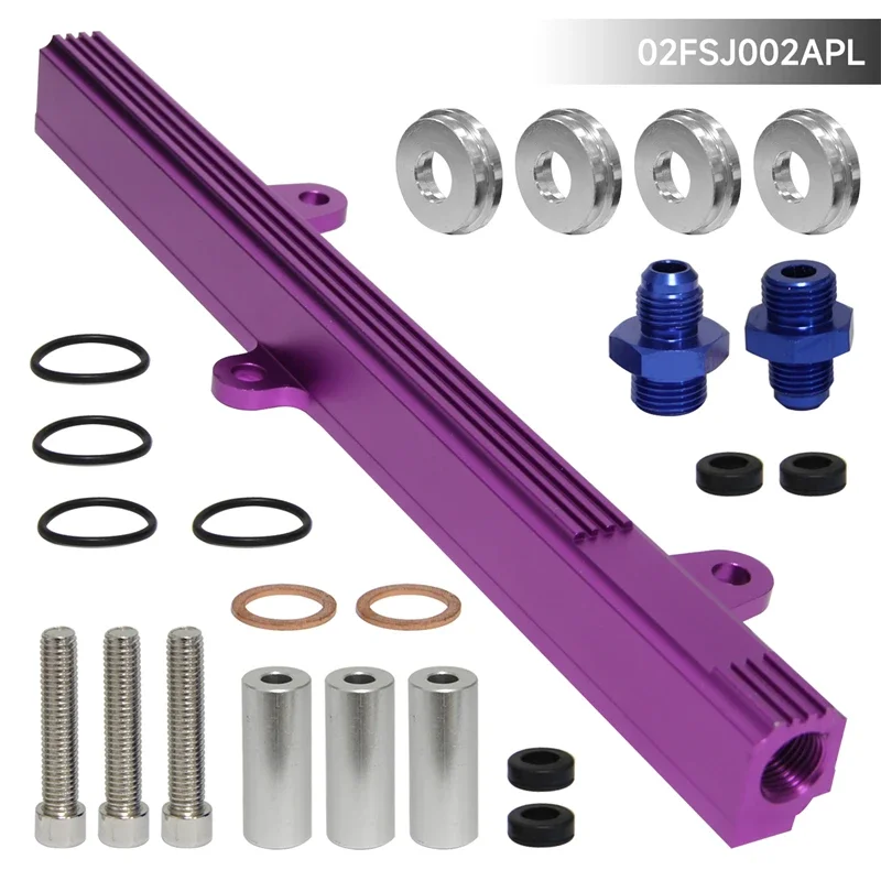 

New top feed injector billet fuel rail fit for Nissan 240SX S13 SR20 SR20DET Silvia 1989-1994 Black/Purple/Blue