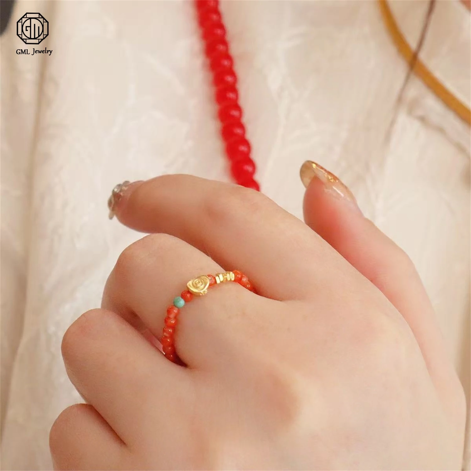 

Натуральное кольцо из агата Наньхун (вишнево-красное) для женщин, из серебра 925 пробы, с камнем из рудника Ляншань, элегантное ювелирное украшение, подарок