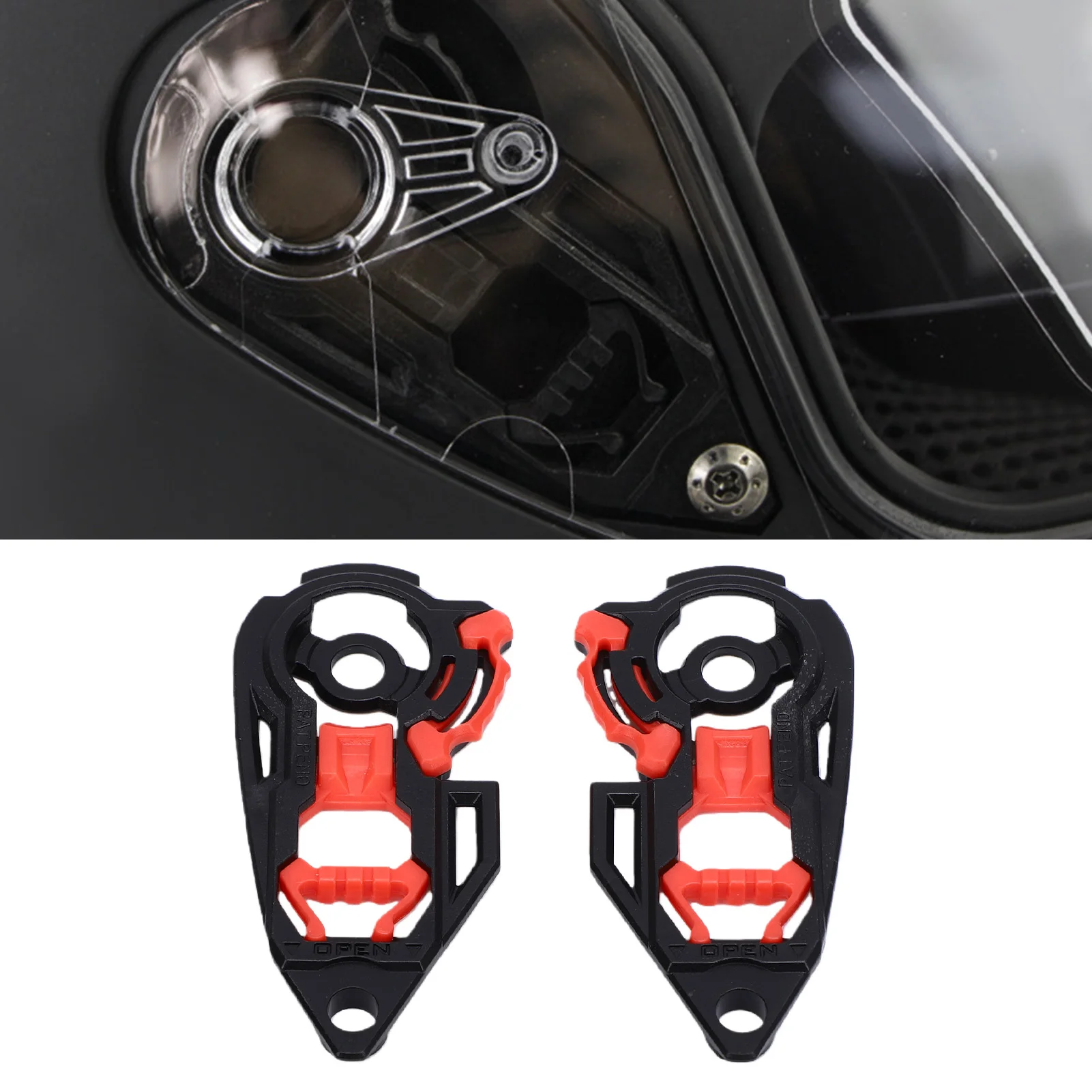 Motorcycle Helmet Visor Base Gear Adjustable Helmet Shield Visor Gear Plate For AGV K1 K1S K3SV K5 K5S Motorcycles Accessories