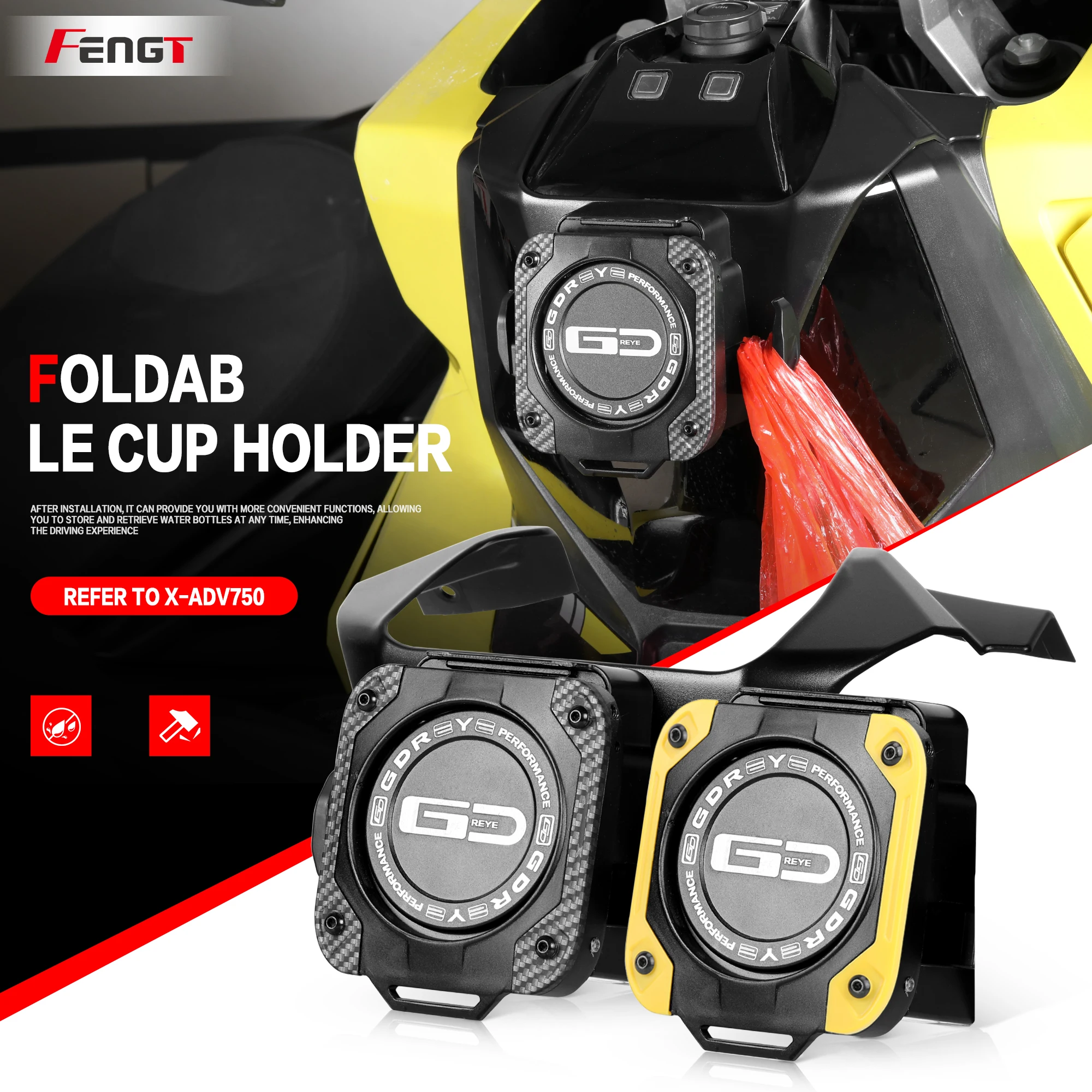 

Для мотоцикла HONDA XADV750 X-ADV750: Специальный кронштейн-держатель для стакана/напитков, крючок для шлема