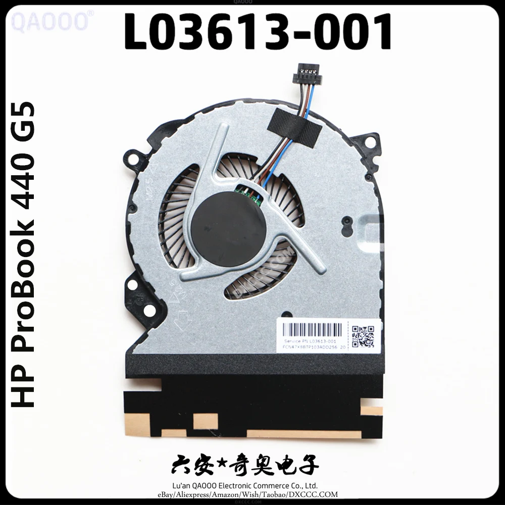 

L03613-001 FAN FOR HP ProBook 440 G5 / HSN-Q08C / ZHAN66 Pro G1 CPU COOLING FAN