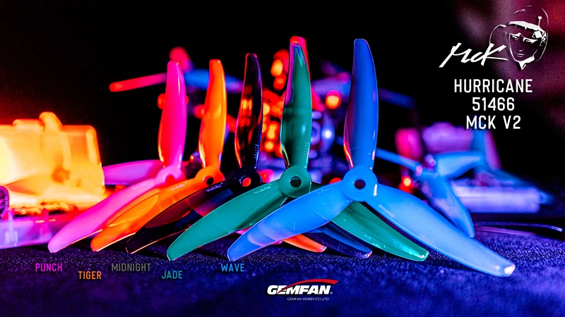 Gemfan Hurricane 51466 MCK V2 3-Blatt-PC-Propeller für RC FPV Freestyle 5-Zoll-Drohnen DIY-Teile – Detail 1