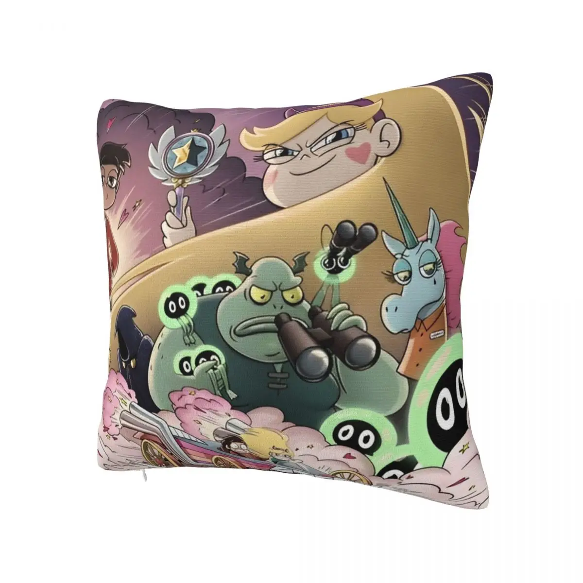 Soft Star Vs. The Forces Of Evil Pillowcase Polyester Cushion Cover Decoration Cartoon Cute Pillow Case Cover Home Square 45cm