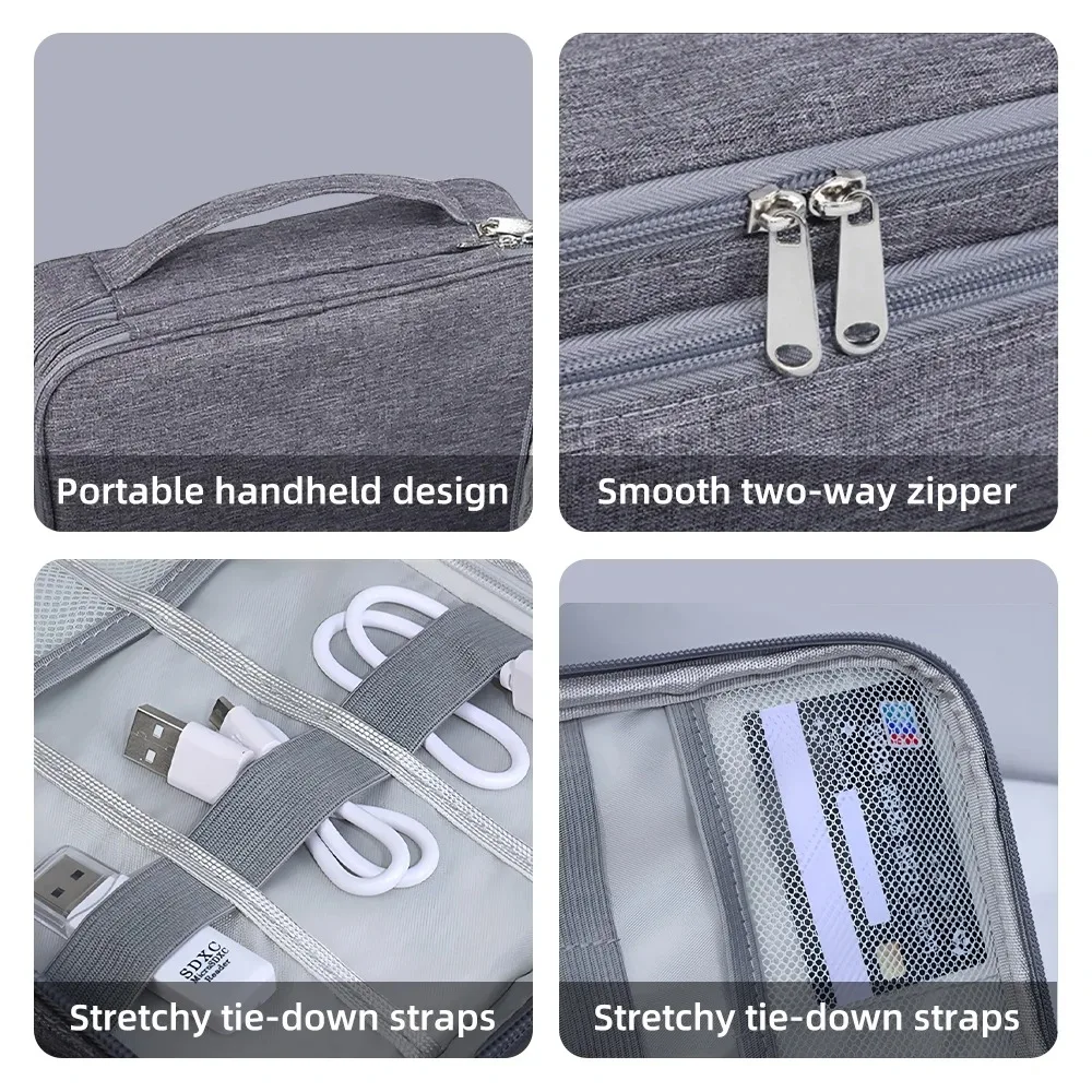 Multifunctionele digitale tas Datakabel Koptelefoon Harde schijf Voeding Digitale handtas Opbergtas voor elektronische accessoires