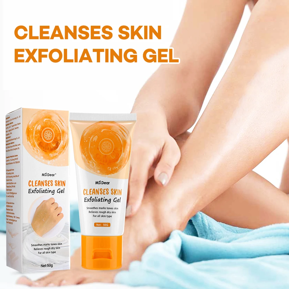 50g Orange Exfoliating Gel Dead Spot Remover Brighten Peeling Gentle Repair Scrub Whiten Hydrating Moisturizer Skin Care