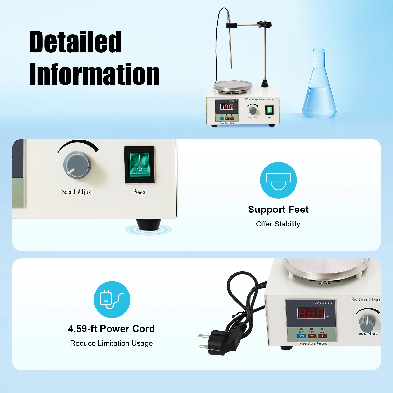 เครื่องกวนสารแบบแม่เหล็ก สแตนเ - Magnetic Stirrer Hotplate บทวิจารณ์และราคา