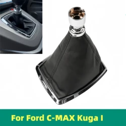 Car Gear Stick Shift Knob Gaitor Boot Cover Lever Pen Replacement For Ford Kuga I 2008-2012 / C-Max 2007 - 2010 Car Styling