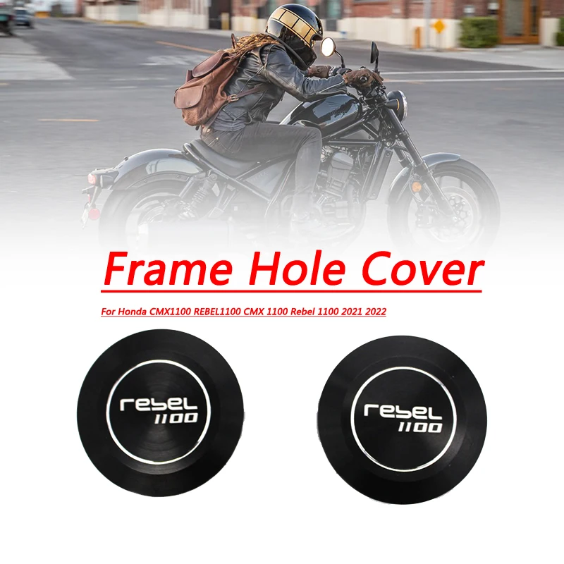 

Fit For Honda CMX1100 REBEL1100 2021 2022 Motorcycle CNC Aluminium Alloy Frame Hole Cover Caps Plug Decorative Frame Cap Set