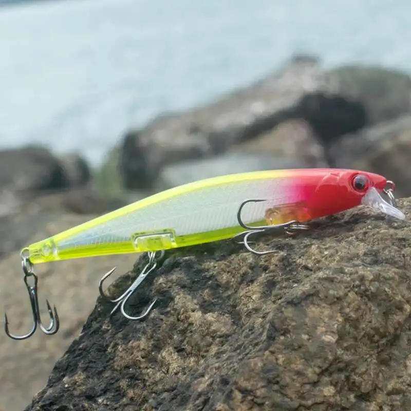 Señuelo Minnow 3D con ojos realistas y ganchos afilados para perca - imagen 5
