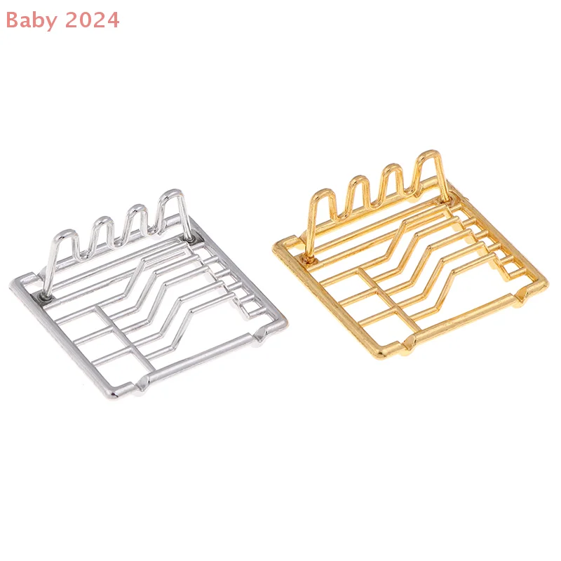 1Pc 1:12 スケールドールハウスミニチュアディッシュラック棚キッチン家具のおもちゃ子供のためのファミリーコレクション