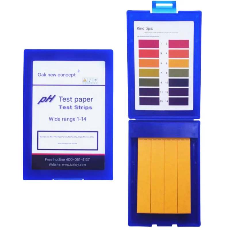 Carta per test PH di precisione 0,5-5,0 3,8-5,4 5,5-9,0 Specifiche complete Qualità dell'acqua Rilevamento PH Test di precisione 1-14