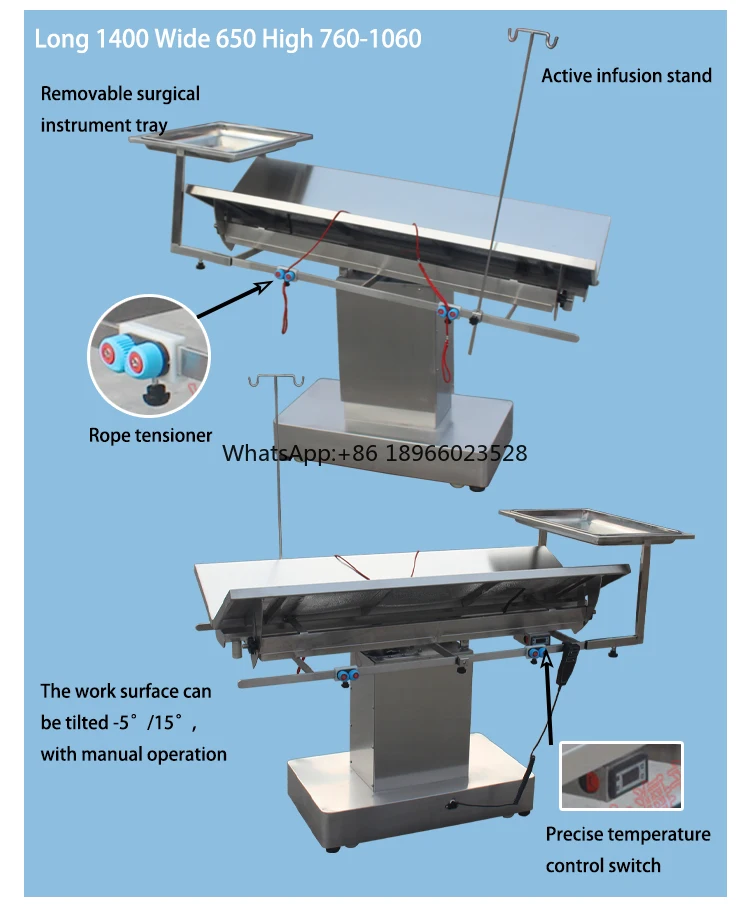 

Высококачественный ветеринарный хирургический стол с регулируемым углом V Top, ветеринарный операционный стол