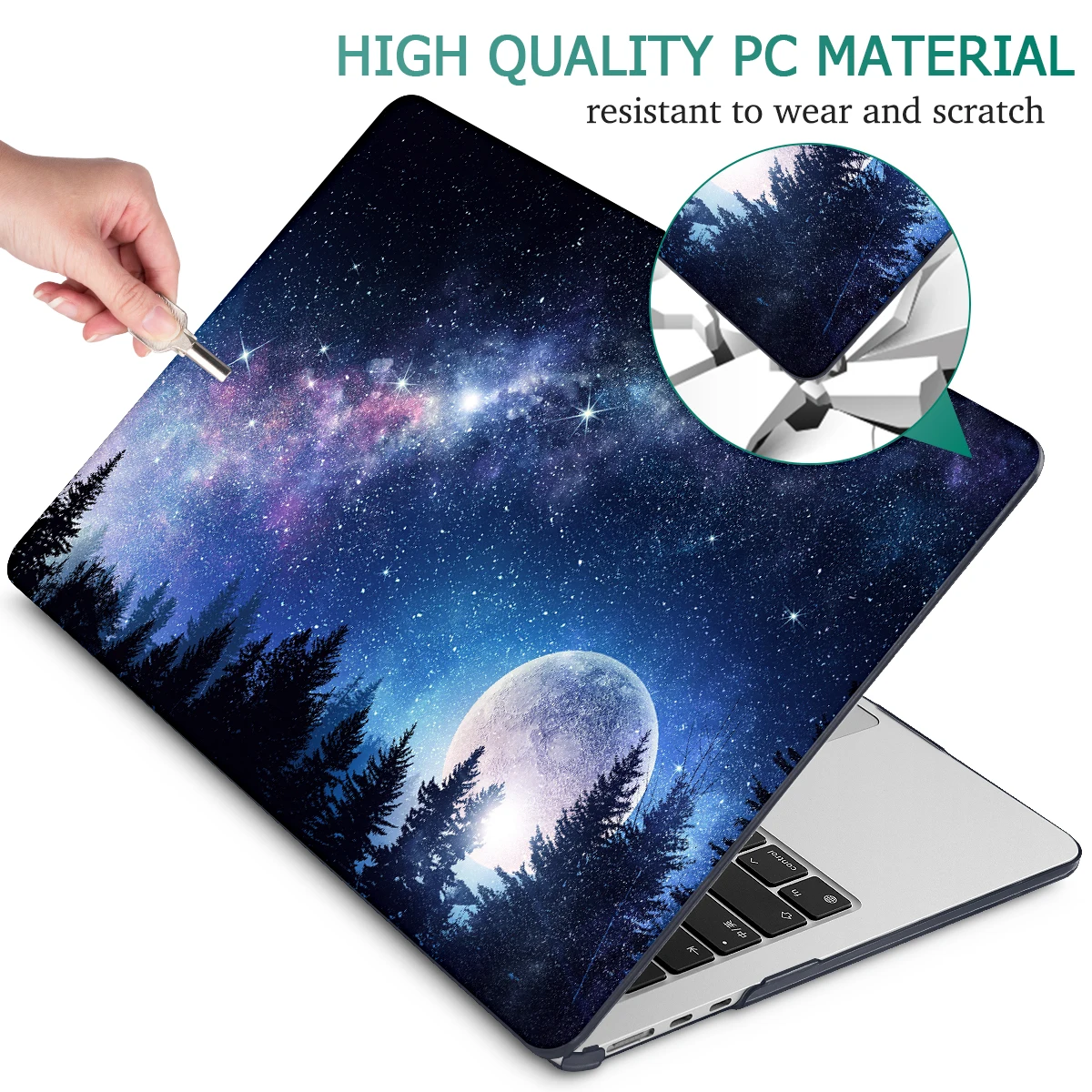 Starry Sky Hard case for Macbook M4 2024 A3401 2023 M2 Air 15 13 A2941 A2681 A2337 Pro14 16 A2442 A2980 Pro13 inch M1 Retina 12