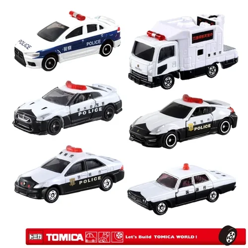 Takara Tomy Tomica 1/64 경찰차 시리즈, 다이캐스트 자동차 모델 장식품, 자동차 장난감 선물 장식 