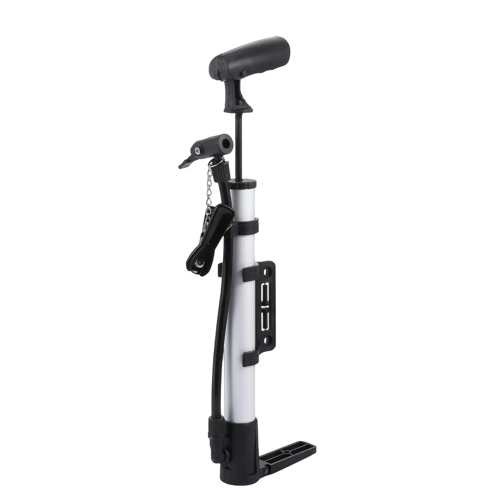 

Portable Bike Pump Mini Inflator Silver Ergonomic High Pressure Tire Accessories Riding Travel Practical Use Lightweight