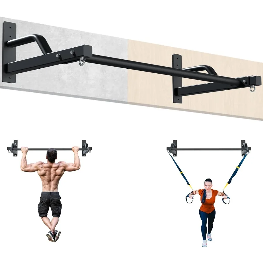Barra de dominadas mejorada 2025 montada en la pared 600 libras barras de dominadas de entrenamiento de fuerza de alta resistencia barra de dominadas Rogue Ideal para el hogar y la Com