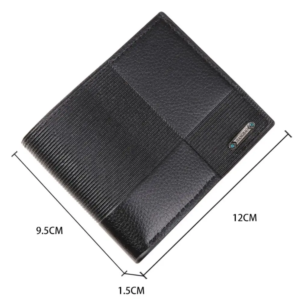 Thin Men's Wallet New Multi Card Large Capacity Short Wallet Portable Lightweight Money Clip Male