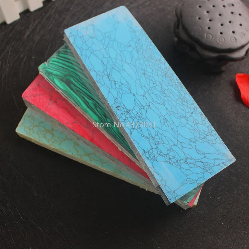 Artificial Turquoise DIY knife handle material, catapult resin Patch material DIY outdoor hand grip pine stone decorative sheet