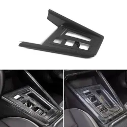 For VW Golf 8 MK8 2021 2022 LHD Car Accessories Interior Center Console Gear Shift Panel Frame Trim Cover ABS Carbon Texture