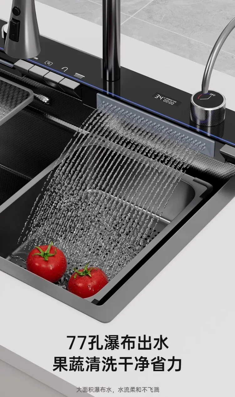 LTT الفولاذ المقاوم للصدأ المطر كبير وعاء واحد المطبخ سميكة حوض غسيل الخضار بالوعة