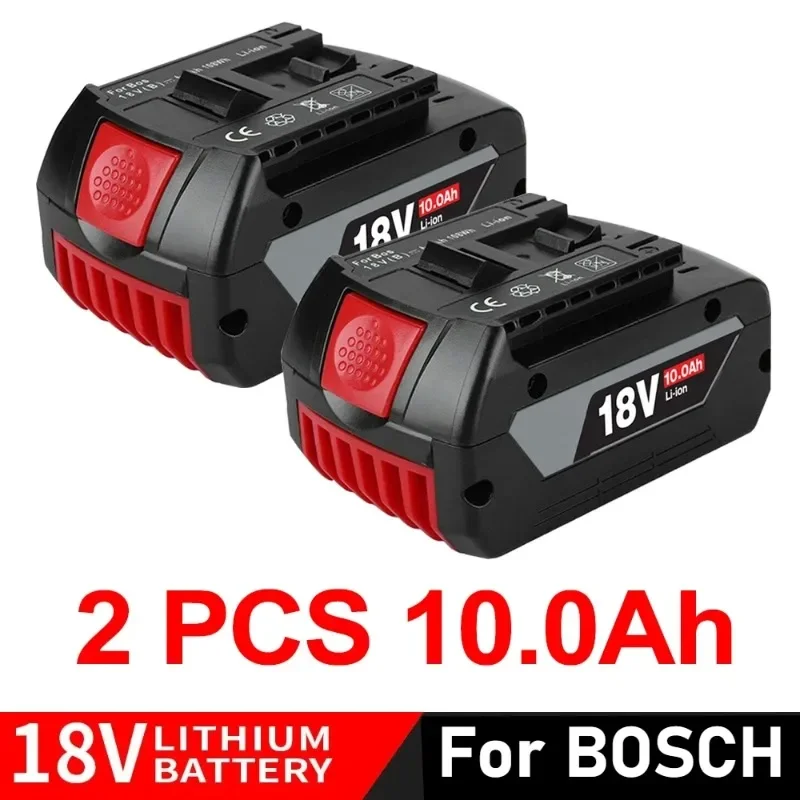 GSR BAT618 BAT610 for Bosch Professional 18V 6.0AH Li-ion Battery Replacement with LED for Bosch Quick Charger 14.4V-18V