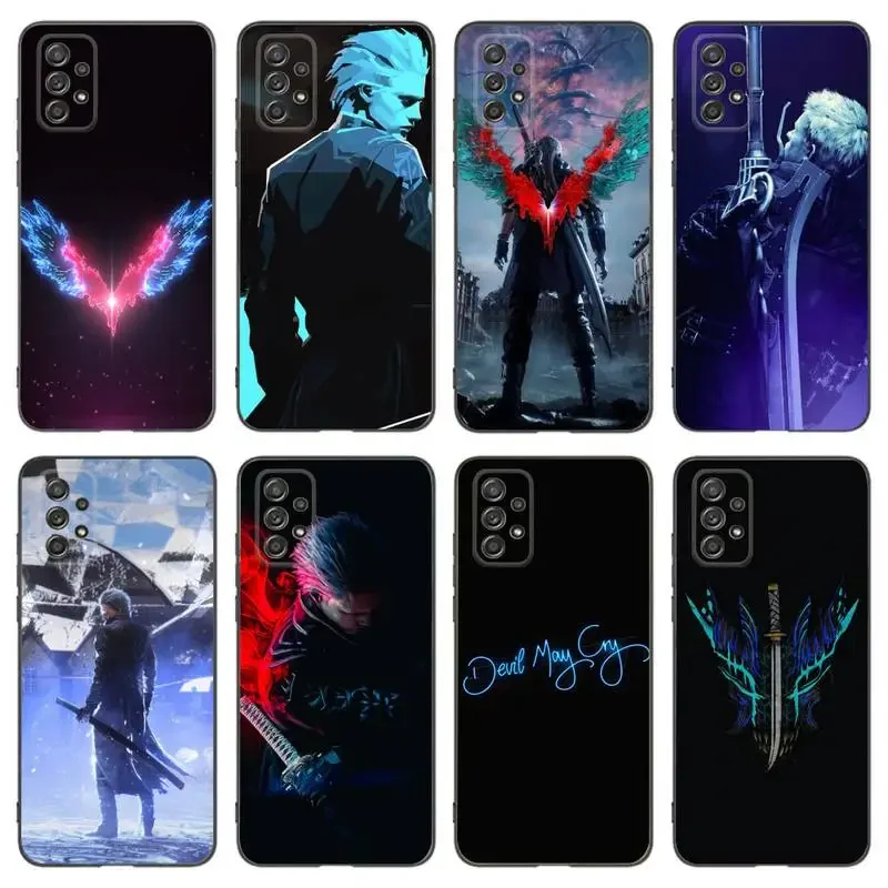 D-Devil M-May C-Cry 5 Phone Case For Samsung A91 80 70 53 42 32 30 20 A50 30S 50S 21S 20S A20E Black Case