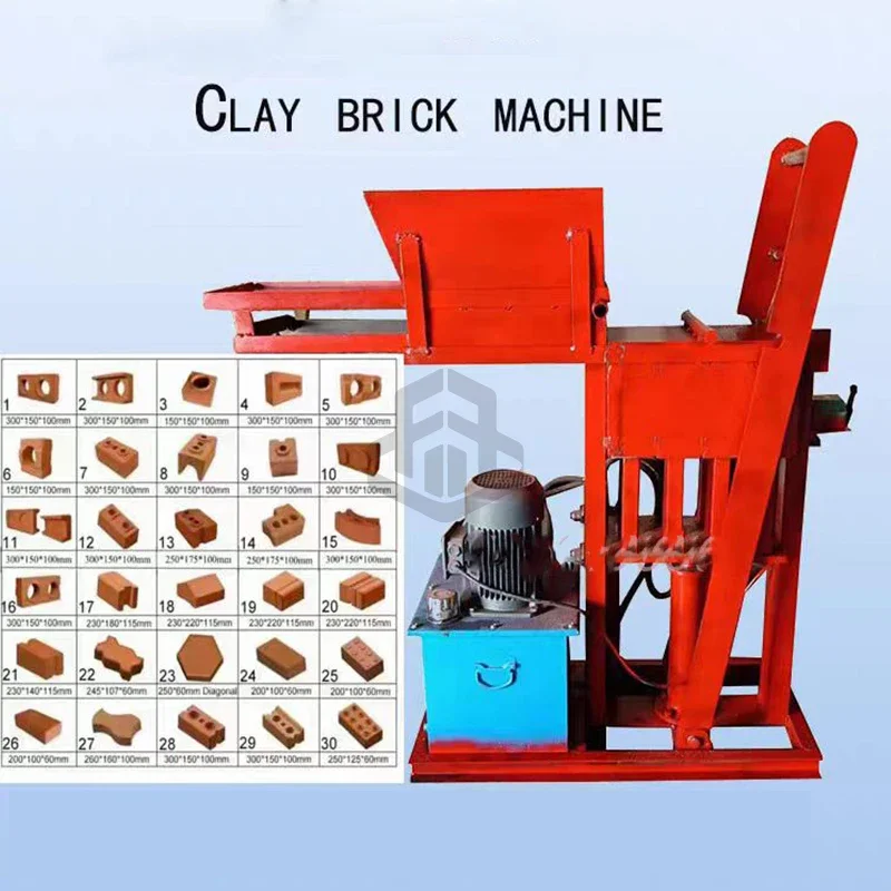 Diesel engine hydraulic clay interlocking brick machine power replaceable brick machine price